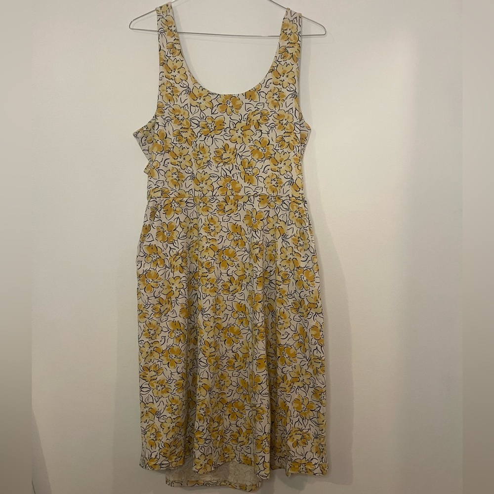 PACT: Floral Dress with Tie-Back
